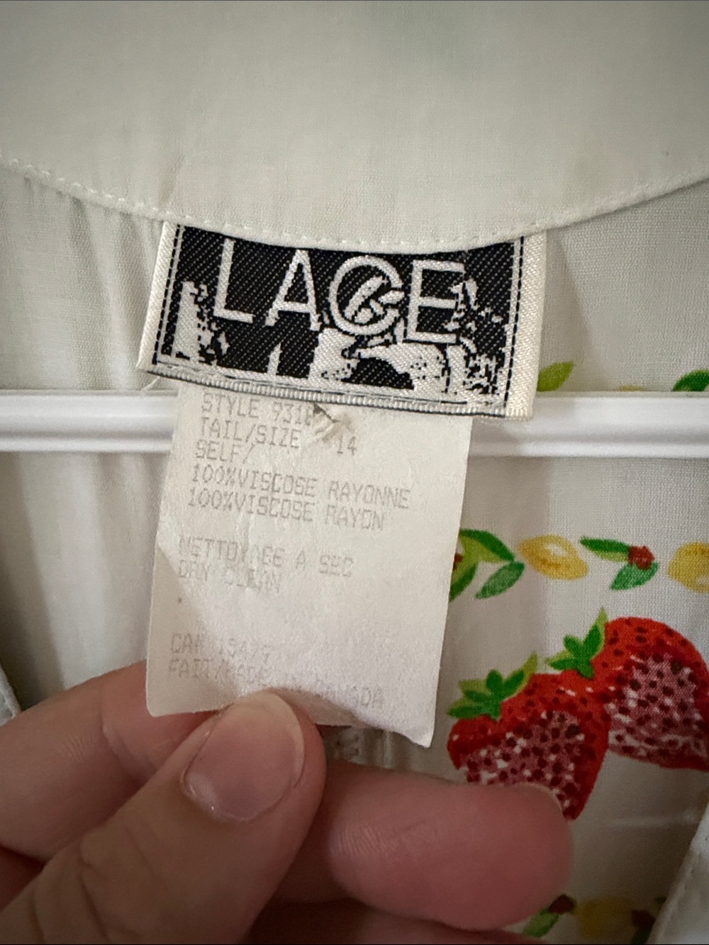 Vintage 90s fruit button up dress - Picture 3 of 8